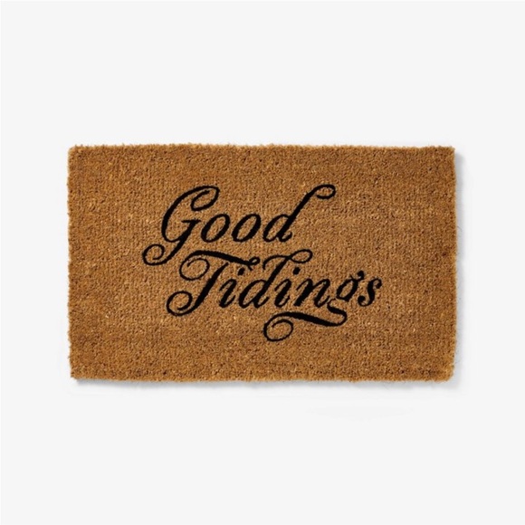 STUDIO MCGEE NWT good tiding outdoor coir doormat -1’2”x2’6” - Picture 1 of 5